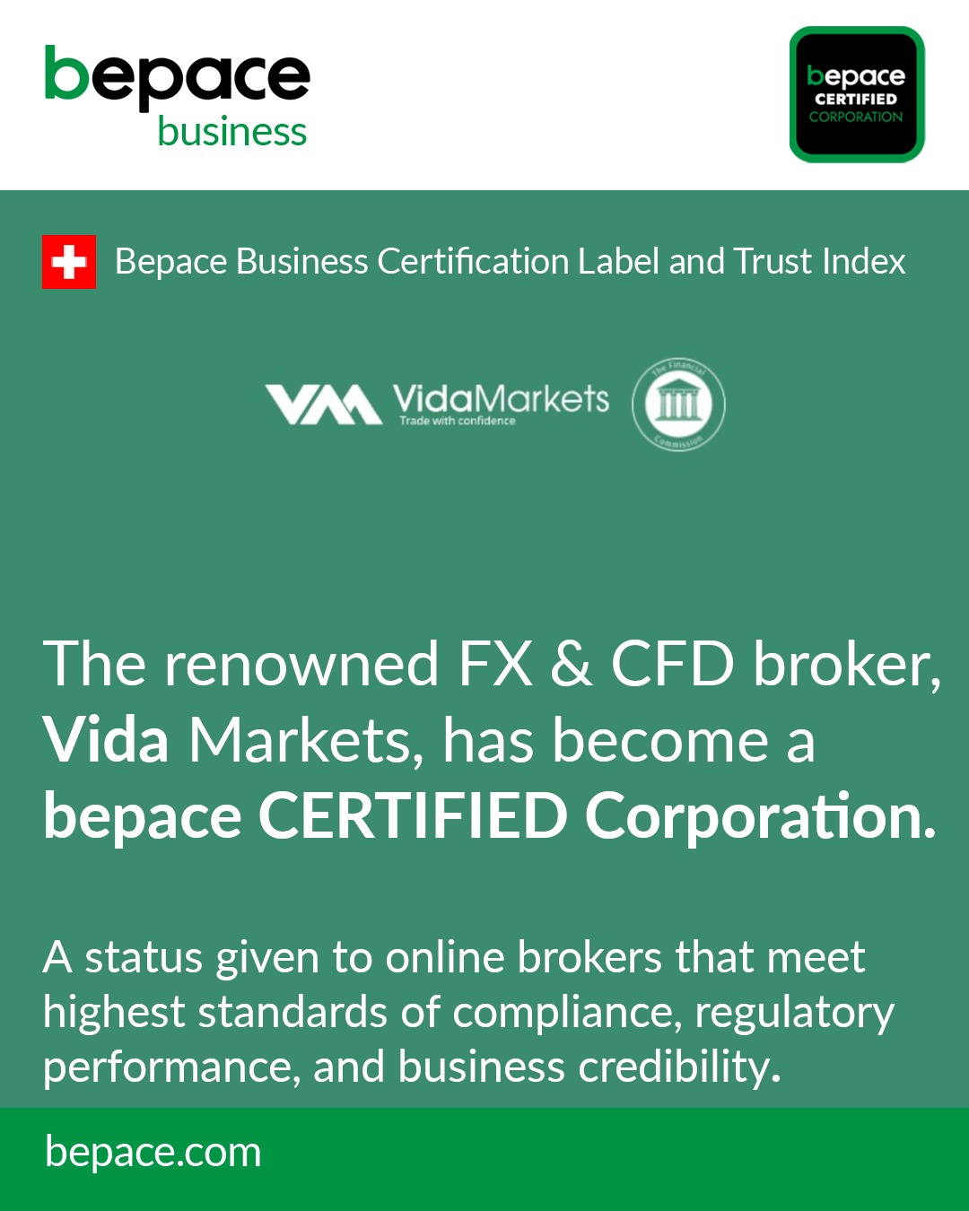 VIDA MARKETS is now a Btrustor-Certified Company