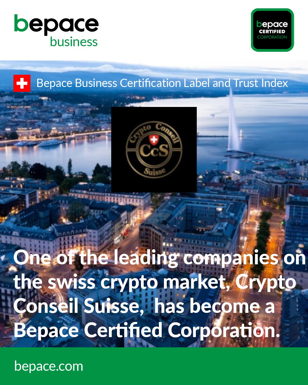 Crypto Conseil Suisse: a new Btrustor Certified Corporation